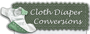 Cloth Diaper Conversions